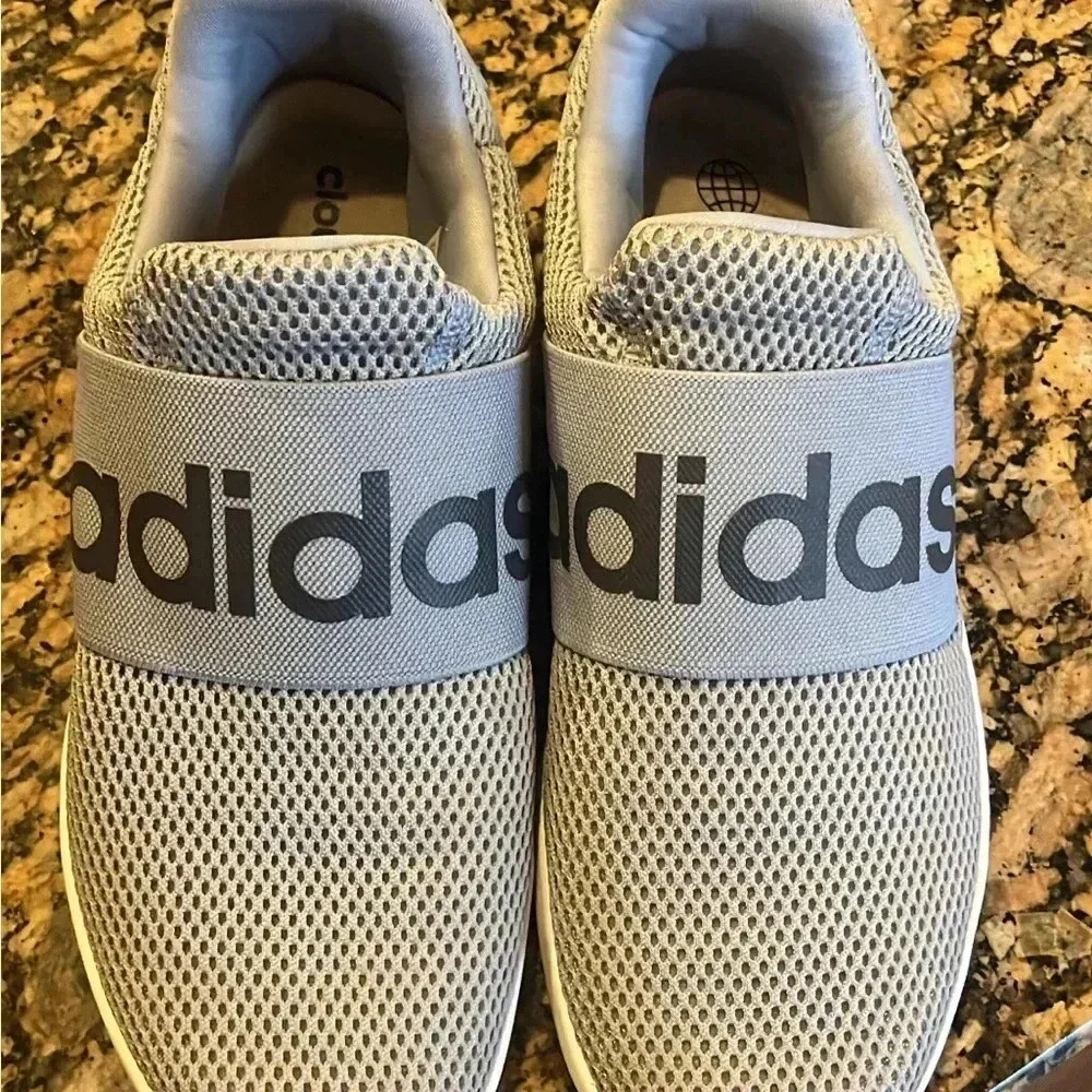 Athletic Adidas Grey Slip Ons - Picture 4 of 7